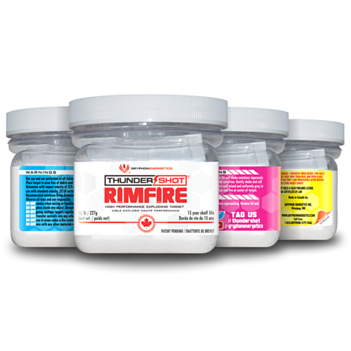 Gryphon Energetics Thundershot Rimfire, Binary Exploding Target, 1/2 Lb