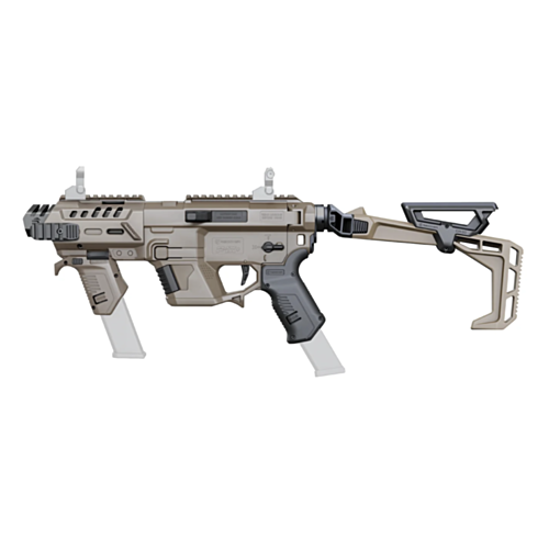 Recover Tactical, P-IX+ Modular AR Platform For Glock, MG Full Kit, Folding Stock, Tan