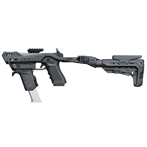 Recover Tactical, 20/20X Conversion Kit for Glock 9mm Double Stack, Folding Carbine Stock, Black