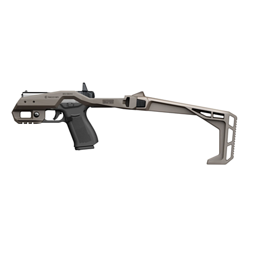 Recover Tactical, 20/20N Conversion Kit for Glock 43X/48, Basic Kit, Folding Stock, Tan