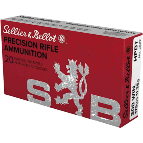 Sellier & Bellot Ammo, 308 Win 175 Grain HPBT OTM Match, 20 Rounds — RDSC