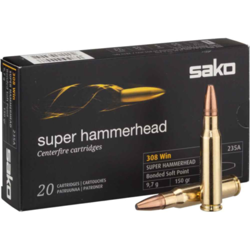 Sako Ammo, 308 Win Super Hammerhead 150 Grain, 20 Rounds — RDSC