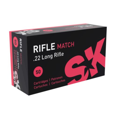 SK Ammunition Rifle Match Ammo, 22LR 40 Grain, 50 Rounds