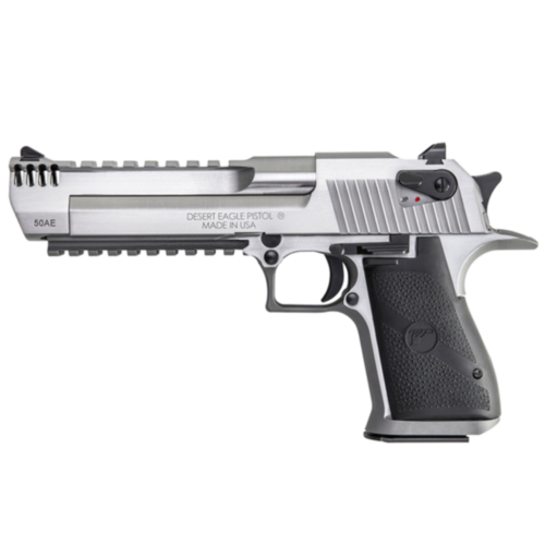 Magnum Research, Desert Eagle Mark XIX, 6.0" Barrel, Stainless, Muzzle Brake, 50AE