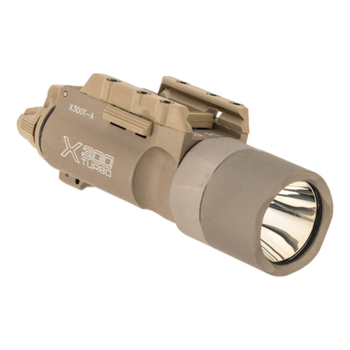 SureFire X300T-A Turbo Weapon Light, 650 Lumens, RailLock Mount, Tan