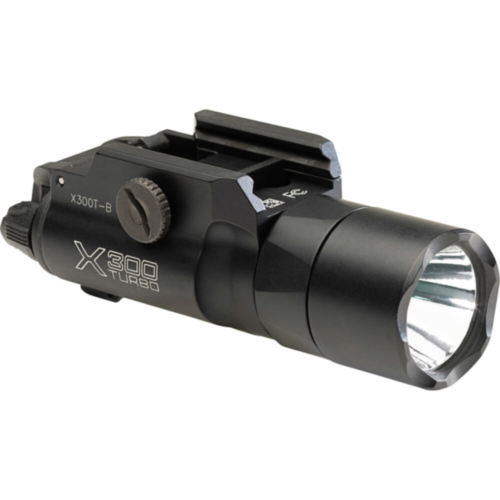 SureFire X300T-B Turbo Weapon Light, 650 Lumens, T-Slot Mount, Black