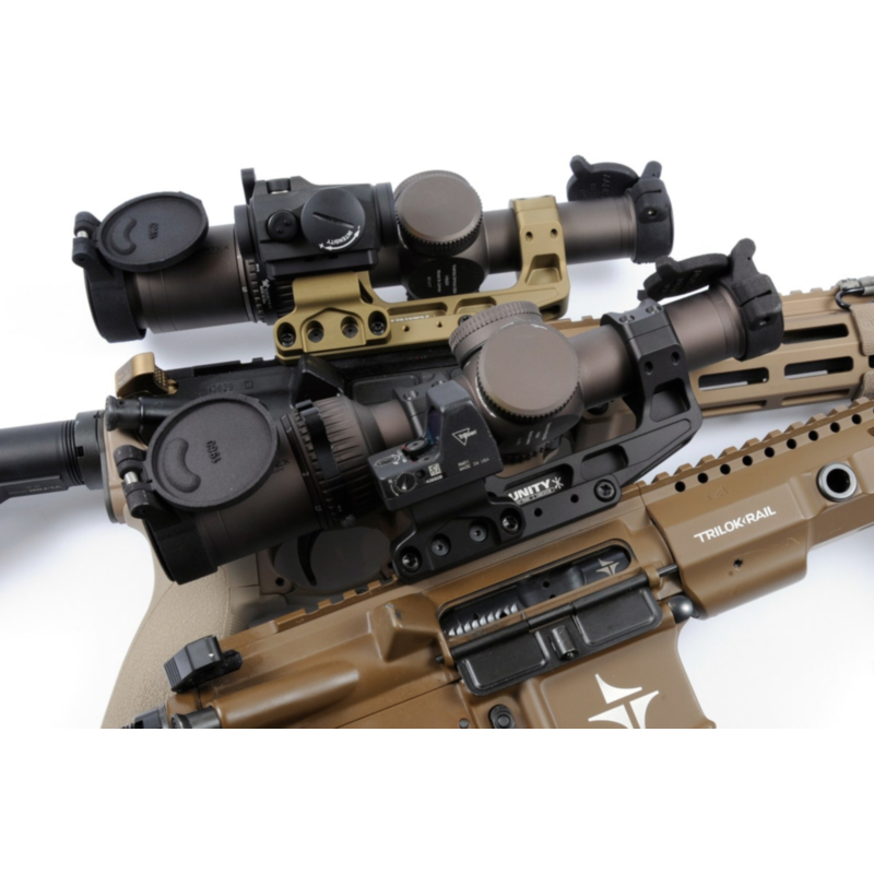 ん*ー様 March-FX 1x-10 UNITY FAST LPVO 実物　ス Unity Tactical, FAST LPVO Scope Mount, 30mm, Flat Dark Earth