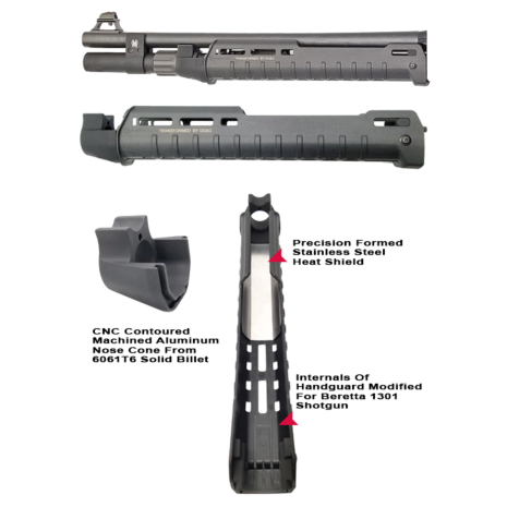GG&G, Beretta 1301 Magpul Zhukov Handguard, Black