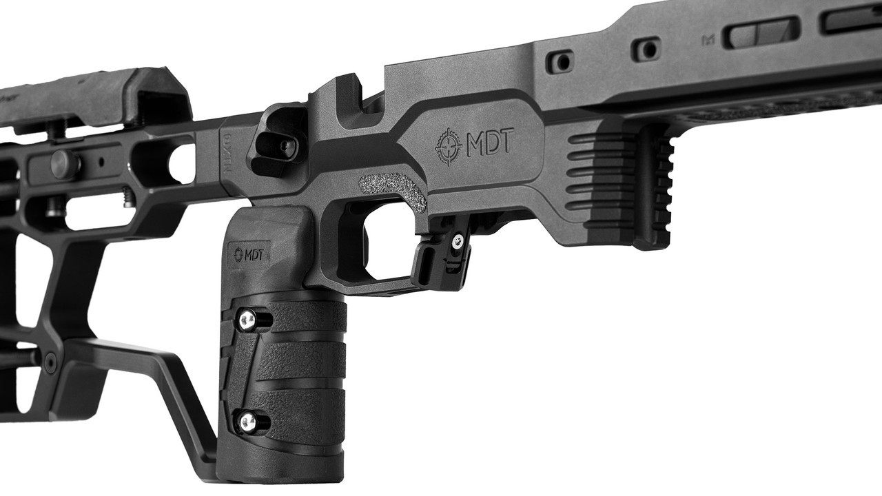 MDT ACC Elite Chassis System, Rem700 SA, Right Hand, Black Cerakote