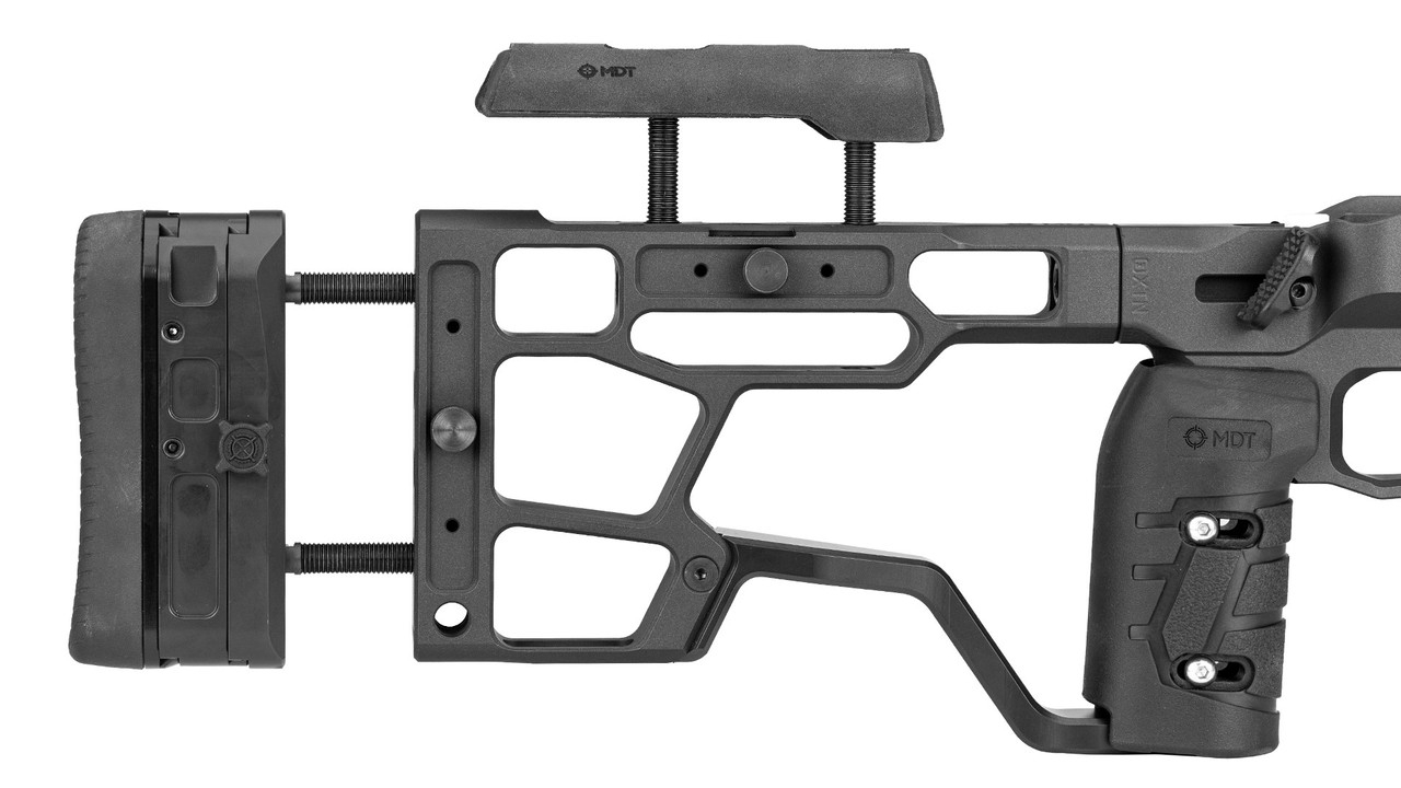 MDT ACC Elite Chassis System, Rem700 SA, Right Hand, Black Cerakote