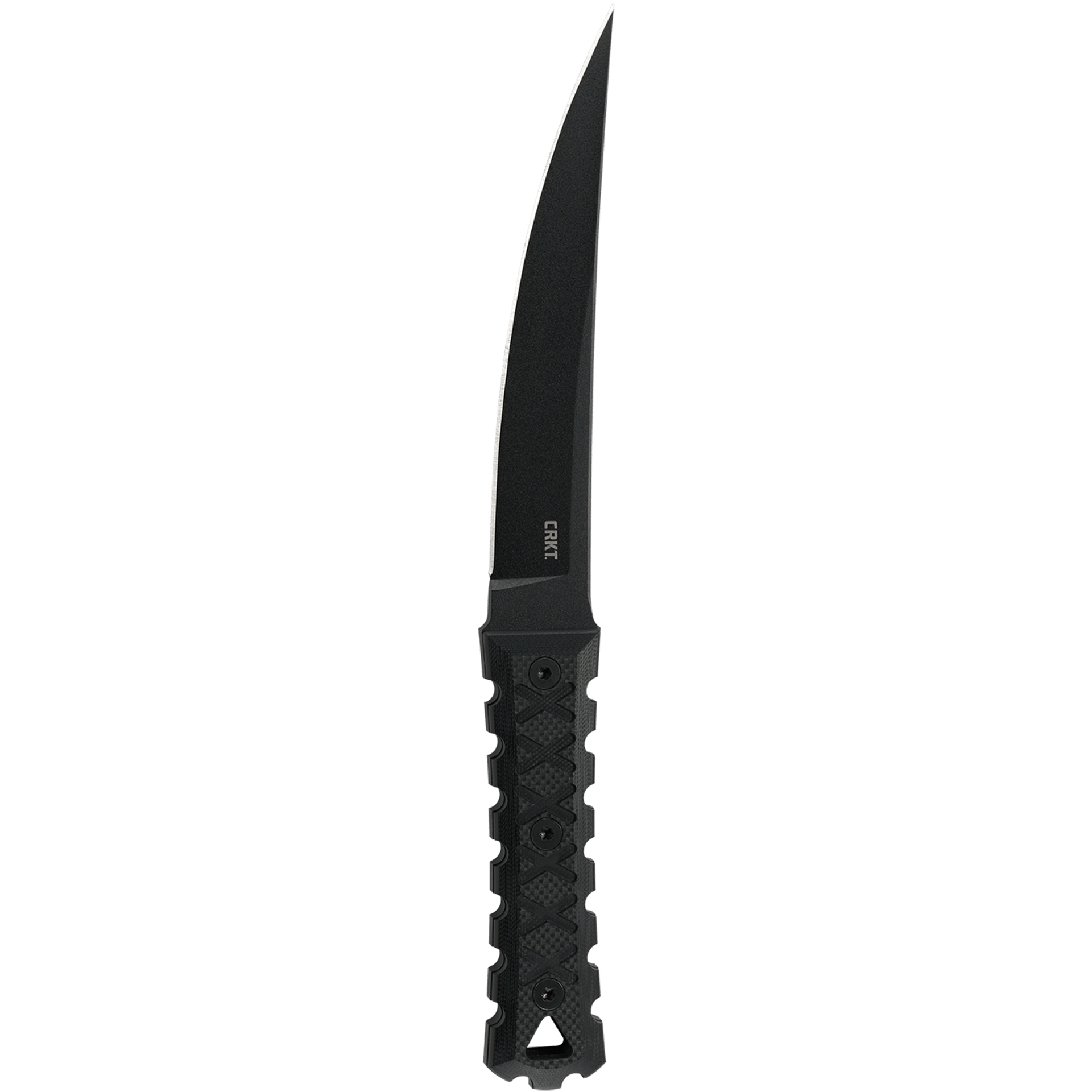 CRKT HZ6 Black Fixed Blade Tactical Knife